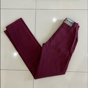 Vintage Maroon Rockie Jeans